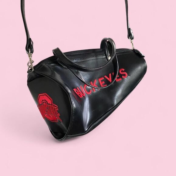 Vintage Black and Red OSU Buckeyes Megaphone Purse - Picture 2 of 4